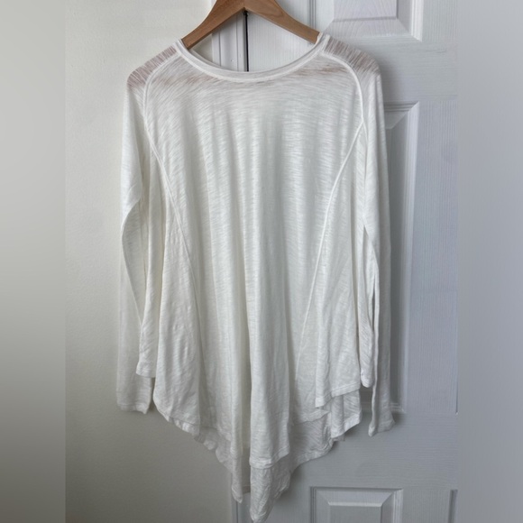 Free People Tops - New Free People Aria Trapeze White Long Sleeve Top XS